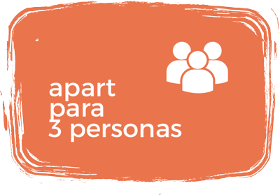 Cabaña para tres personas